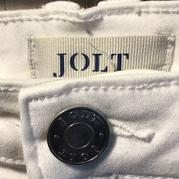 Perty white stretchy jeans by JOLT size 7 - Picture 4 of 5